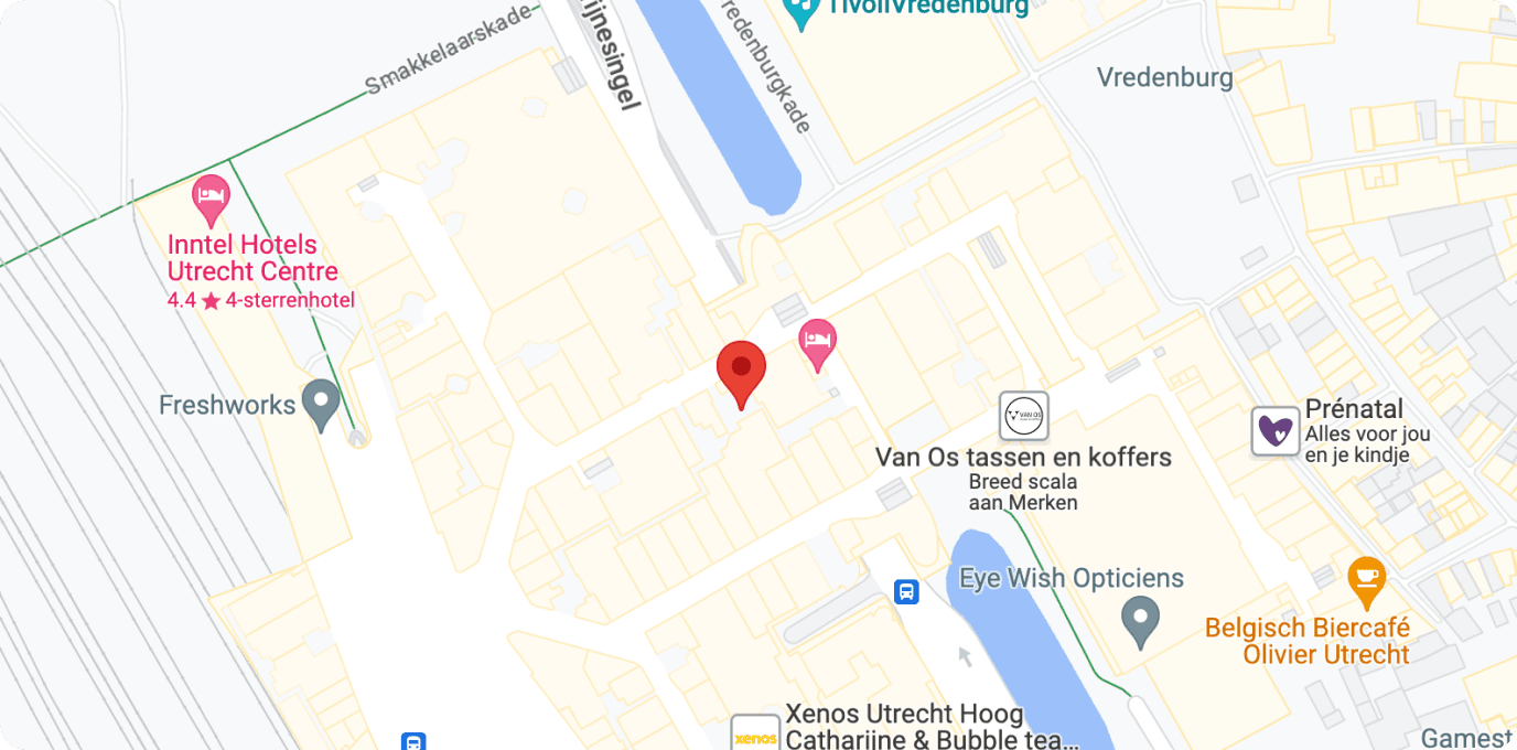 De locatie in Google Maps